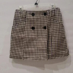 FOREVER 21 Plaid Tweed Mini Skirt  Size M